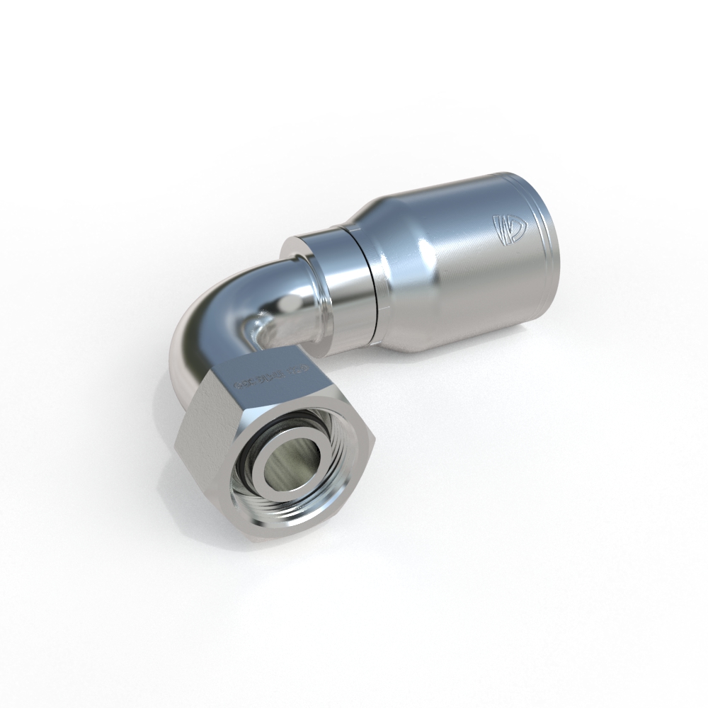 11C43 Female Metric 90˚ Elbow Hydraulic Fitting