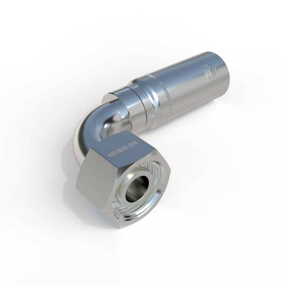 2D956 Metric Female Swivel 24° Hydraulic Fitting