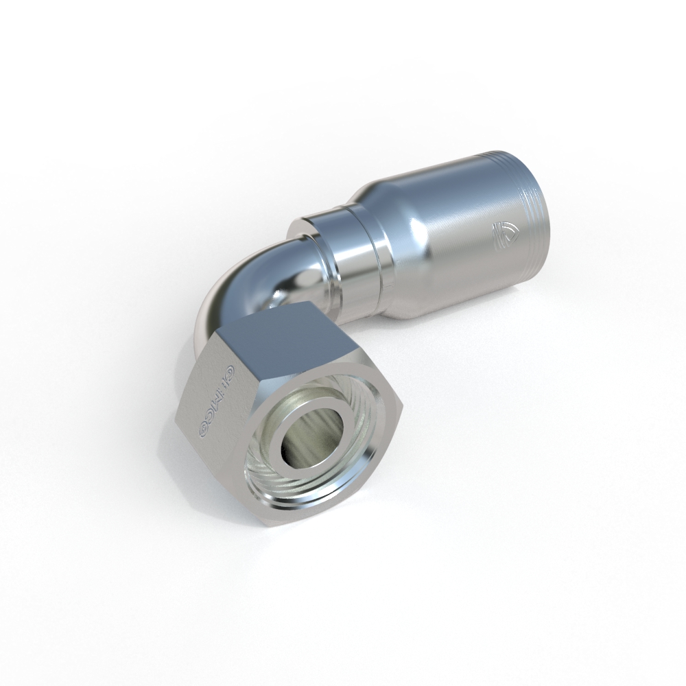 2D973 Female Metric 90˚ Elbow Hydraulic Fitting