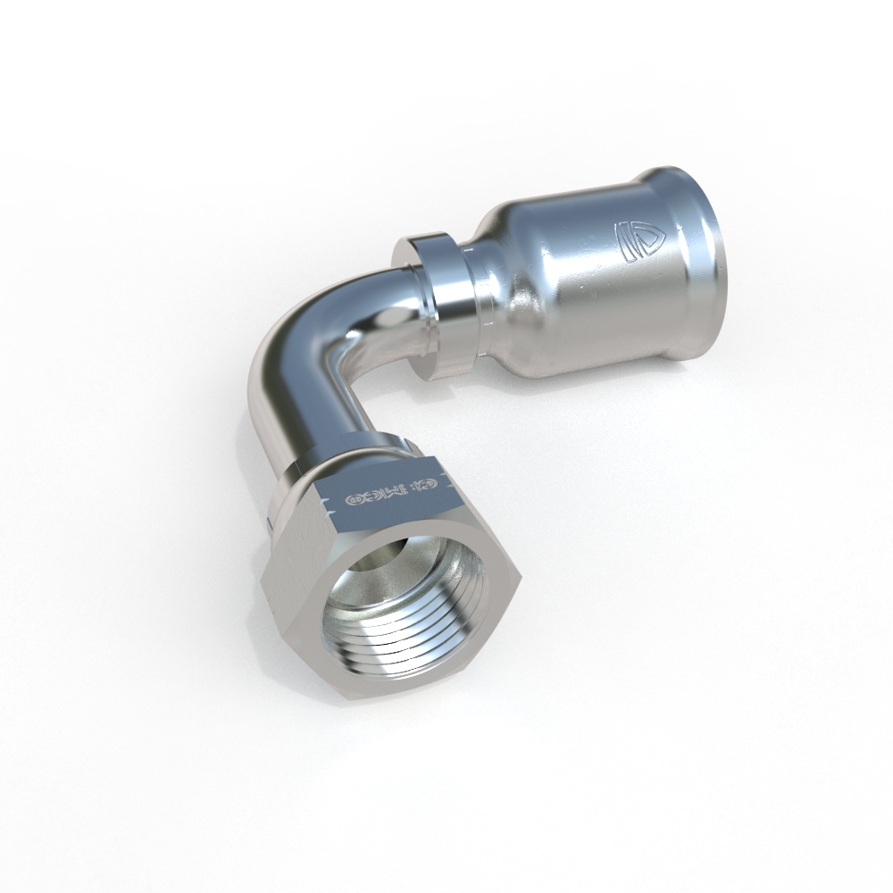 2J991N-L JIC 37° Swivel 90° Elbow Hose Fitting