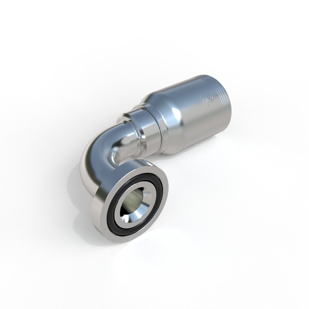 85973 SAE Flange 90˚ 5000* PSI Hydraulic Fitting