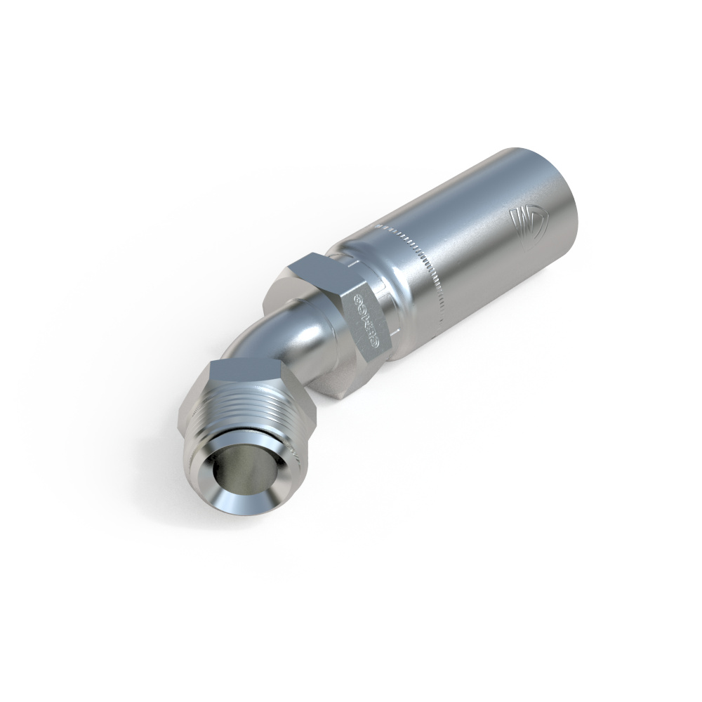 167HY Male SAE 45˚ – 45˚ Elbow Hydraulic Fitting