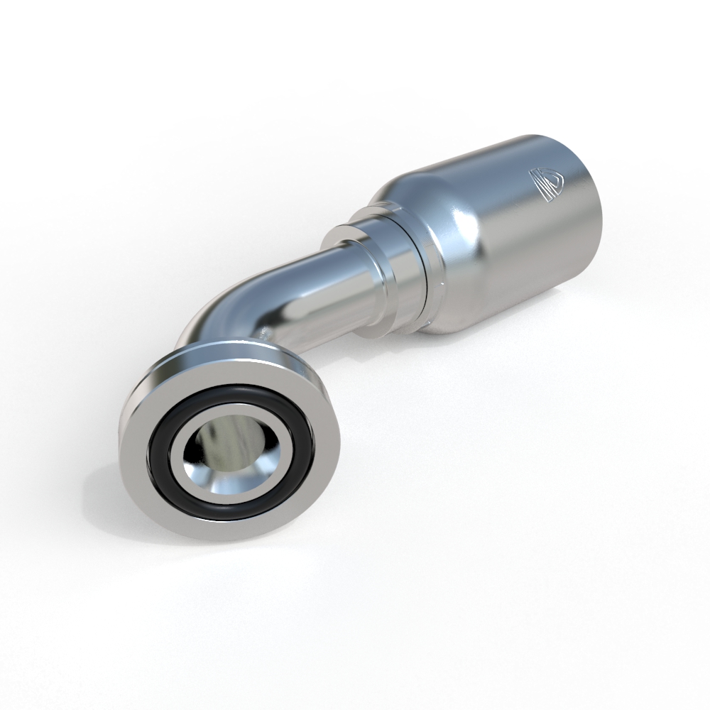 86679 SAE 60˚ Elbow Flange Hydraulic Fitting