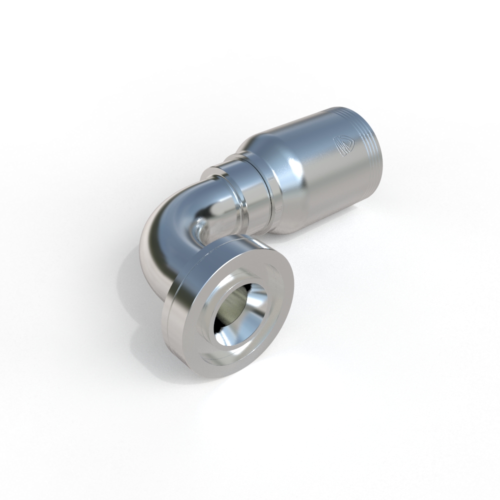 86973 SAE Flange 90˚ Elbow Hydraulic Fitting