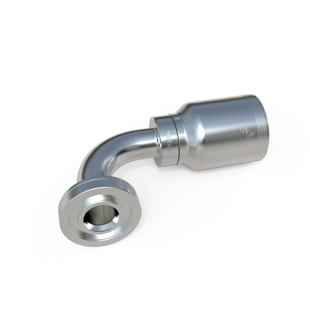 86978 SAE 90˚ Elbow Flange Hydraulic Fitting