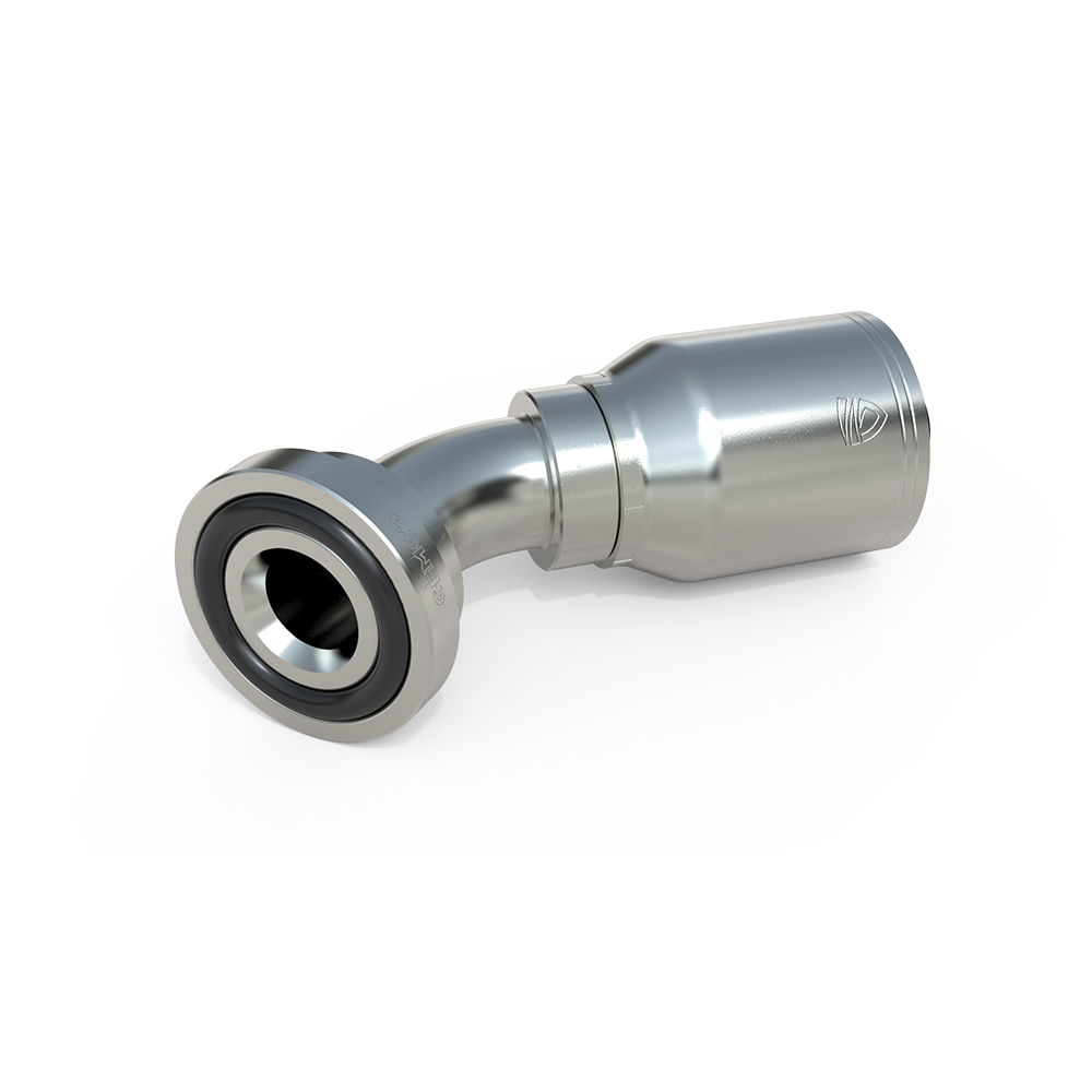 11743-12-10 Flange – 45° Elbow Hydraulic Fitting