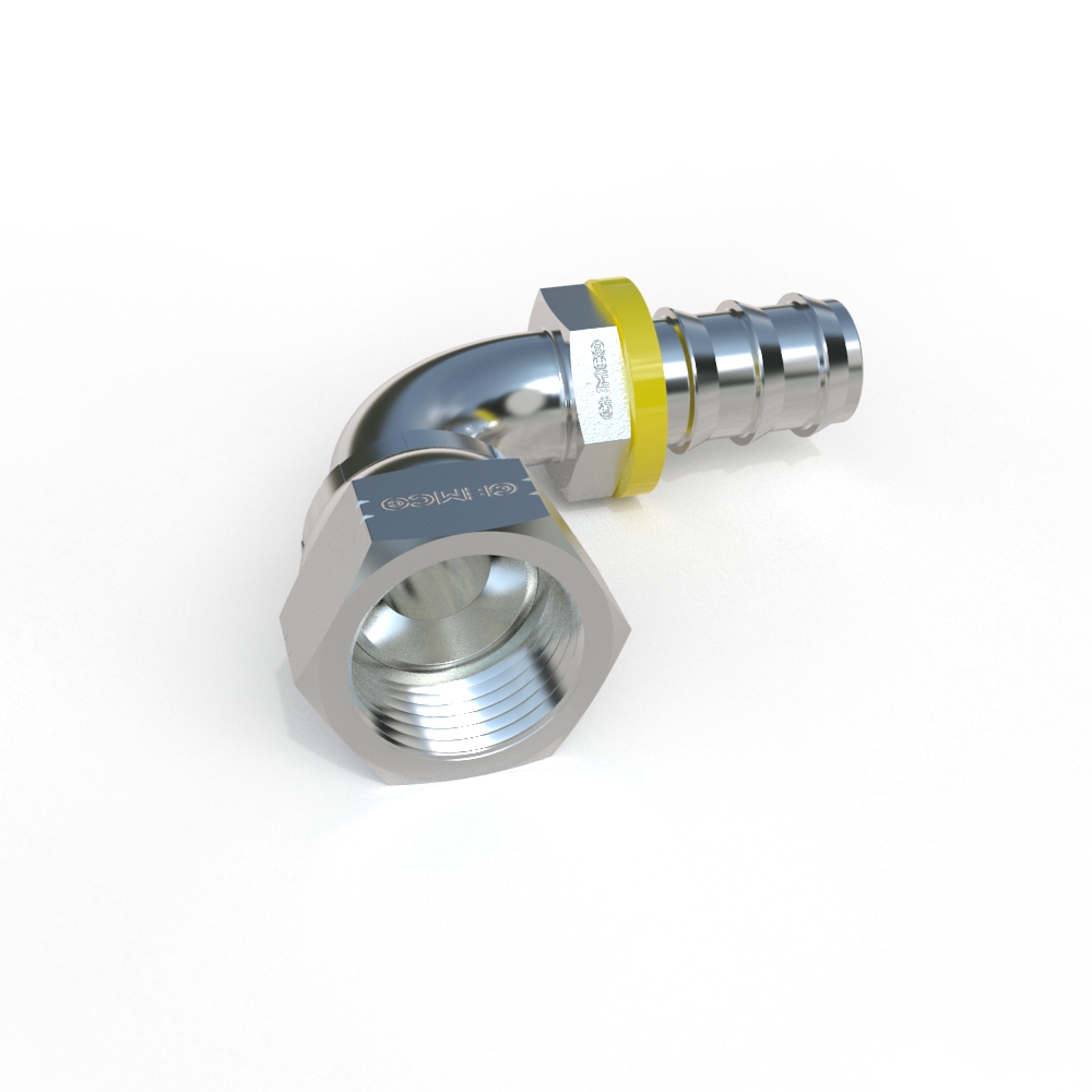 2J982-B Female JIC 37˚ – 90˚ Elbow Hydraulic Fitting