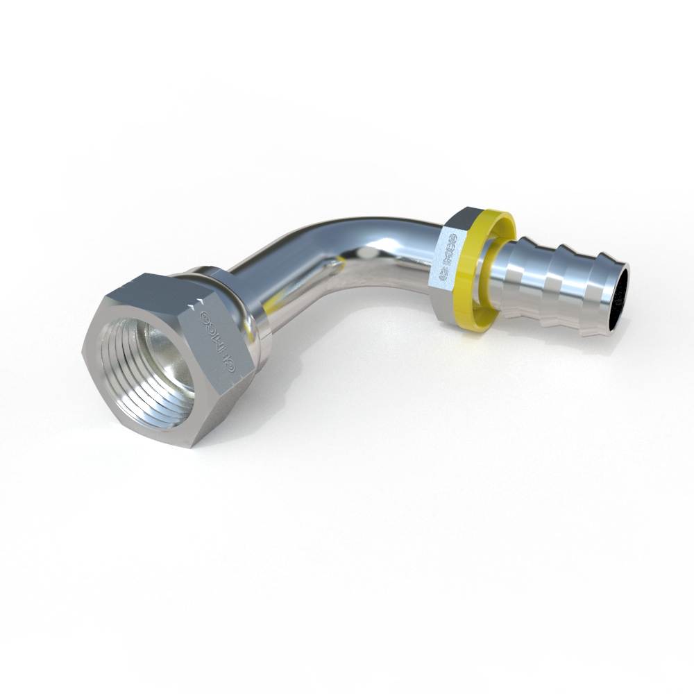 2J982-L Female JIC 37˚ – 90˚ Elbow Hydraulic Fitting