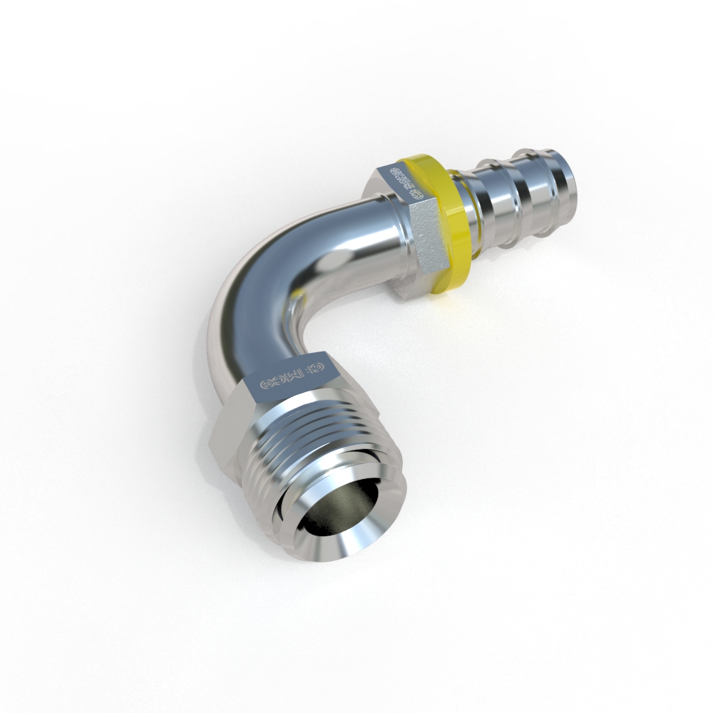 1X982 Male 90˚ Elbow Hydraulic Fitting