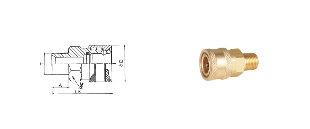 RD Japanese Type  Hydraulic Quick Coupling - Quick Couplings - 1