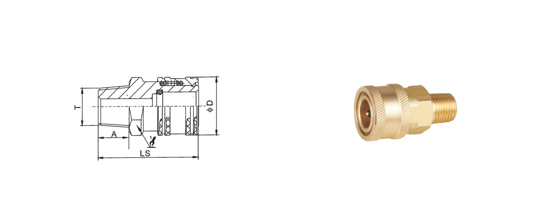 ST American Type  Hydraulic Quick Coupling - Quick Couplings - 1