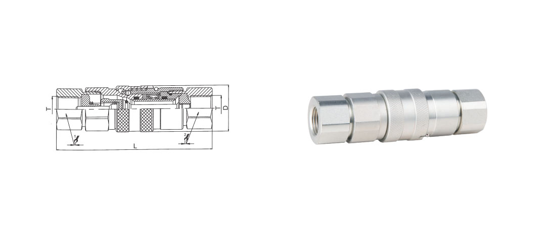 FF Flat Face Type Hydraulic Quick Coupling - Quick Couplings - 1