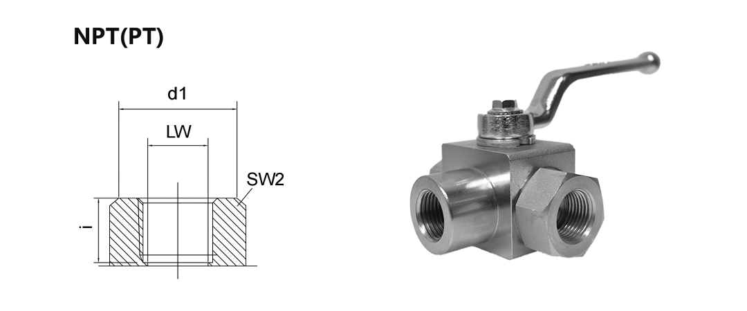 KHB3K Series Two-position Three-way High Pressure Ball Valve - Ball Valves - 1