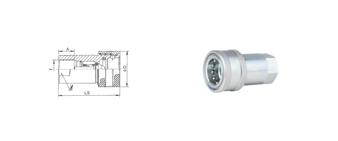 KZE Close Type Hydraulic Quick Coupling - Quick Couplings - 1