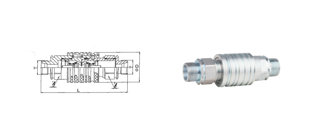 S5 Push And Pull Type Hydraulic Quick Coupling - Quick Couplings - 1