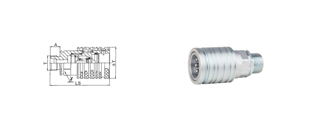 S5 Push And Pull Type Hydraulic Quick Coupling - Quick Couplings - 1