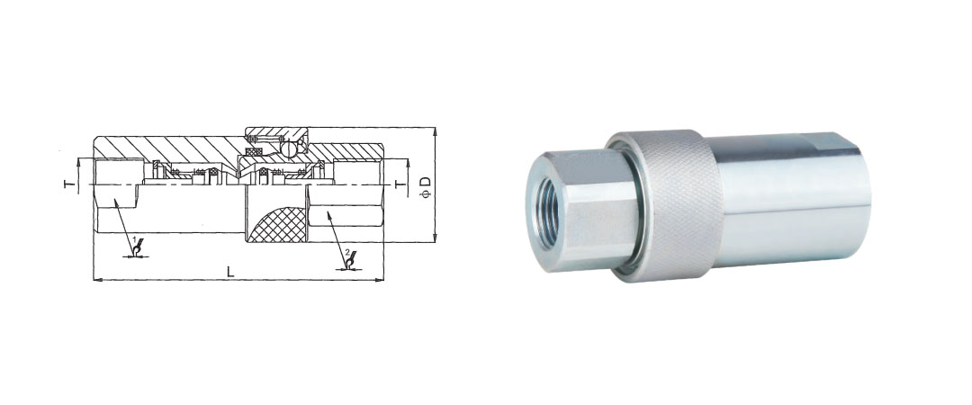 S7 Thread Locked Type Hydraulic Quick Coupling - Quick Couplings - 1