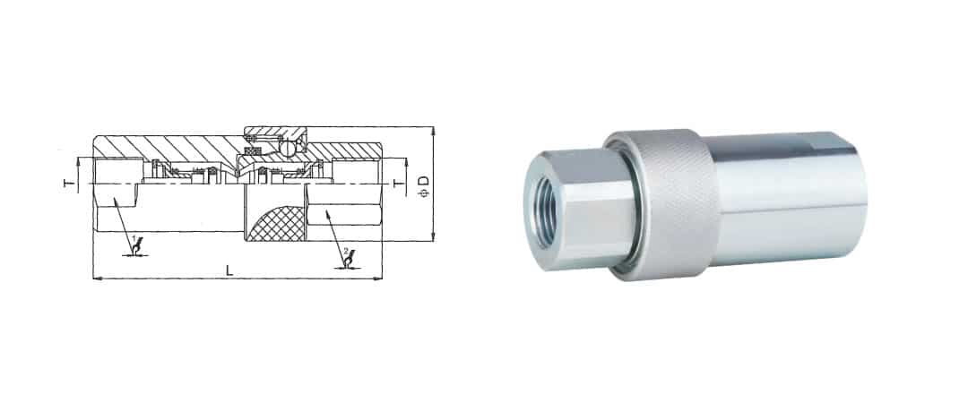 S7 Thread Locked Type Hydraulic Quick Coupling | Gemco