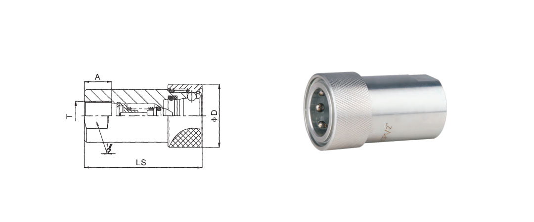S7 Thread Locked Type Hydraulic Quick Coupling - Quick Couplings - 1