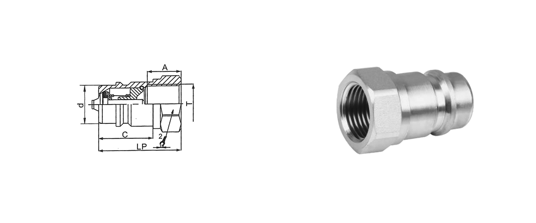 ISOA Close Type Hydraulic Quick Coupling - Quick Couplings - 1