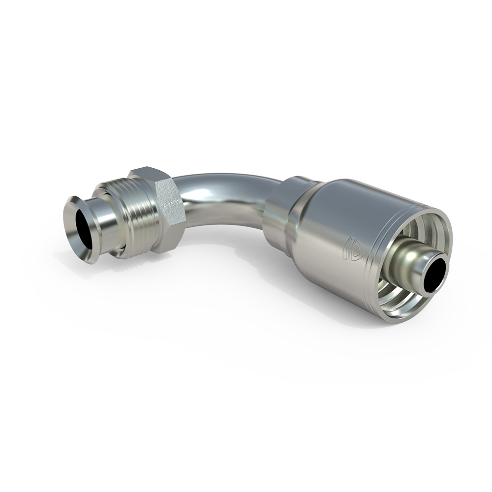 16943-4-6 Male Inverted SAE 45°-90° Elbow Hose Fitting