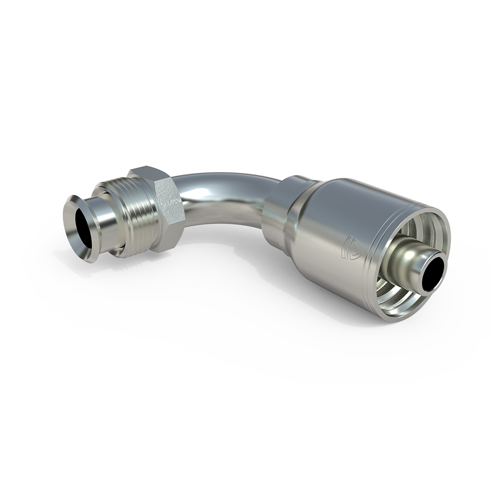 16943-6-6 Male Inverted SAE 45°-90° Elbow Hose Fitting