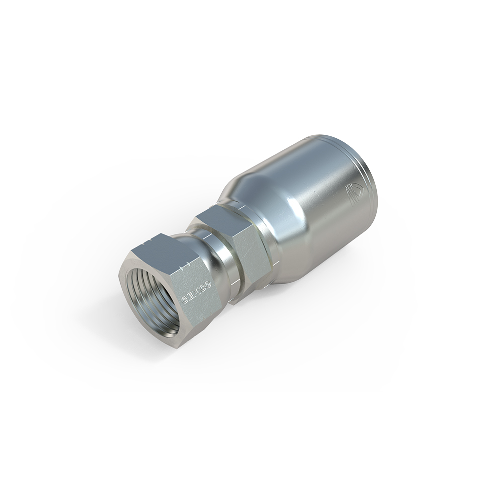 10843-6-6 Female SAE 45° Hydraulic Hose Fitting